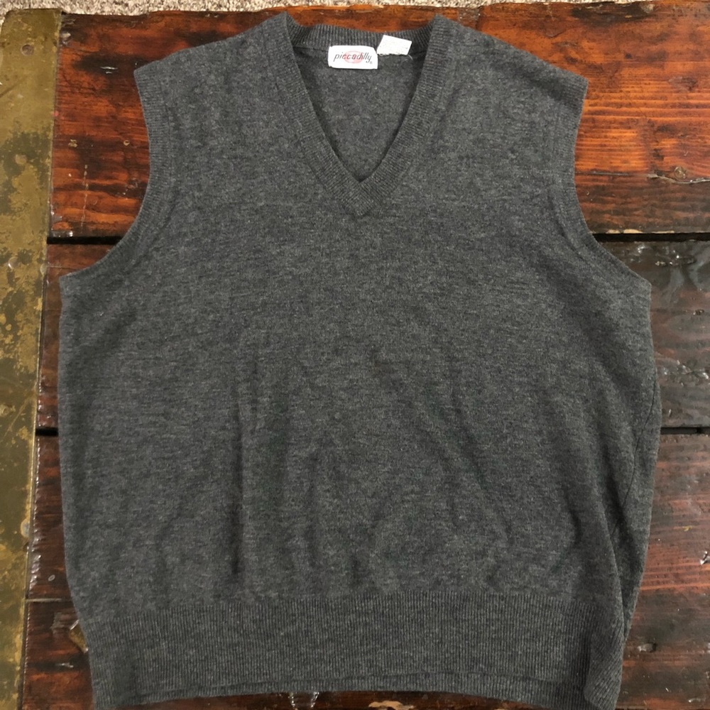 Lambs wool 2xl sweater vest (piccadilly)